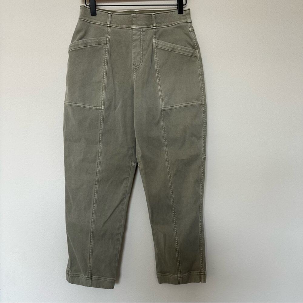 Spanx Pants‎ Womens Medium Green Pull on Pockets Stretch